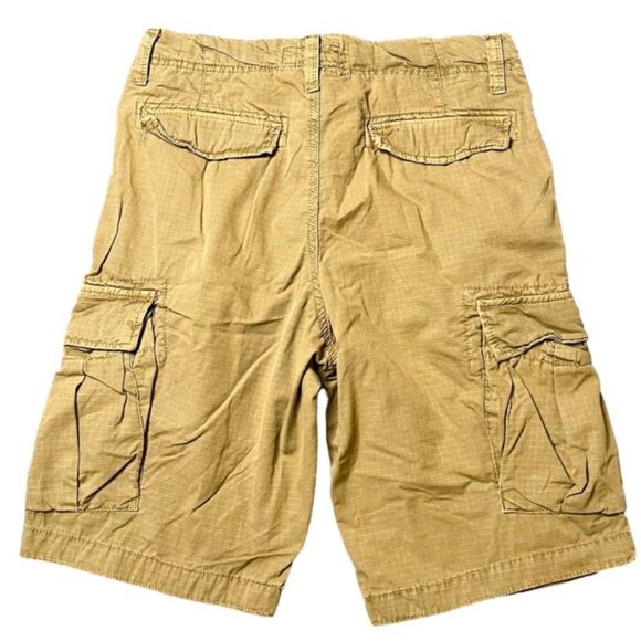American Eagle Men’s Tan Khaki Cargo Shorts Size 32 - Picture 2 of 4
